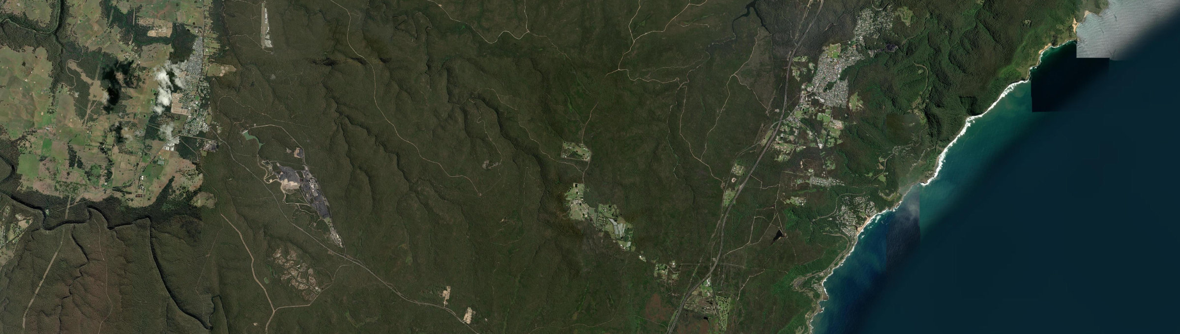 Aerial view of Darkes Forest, NSW