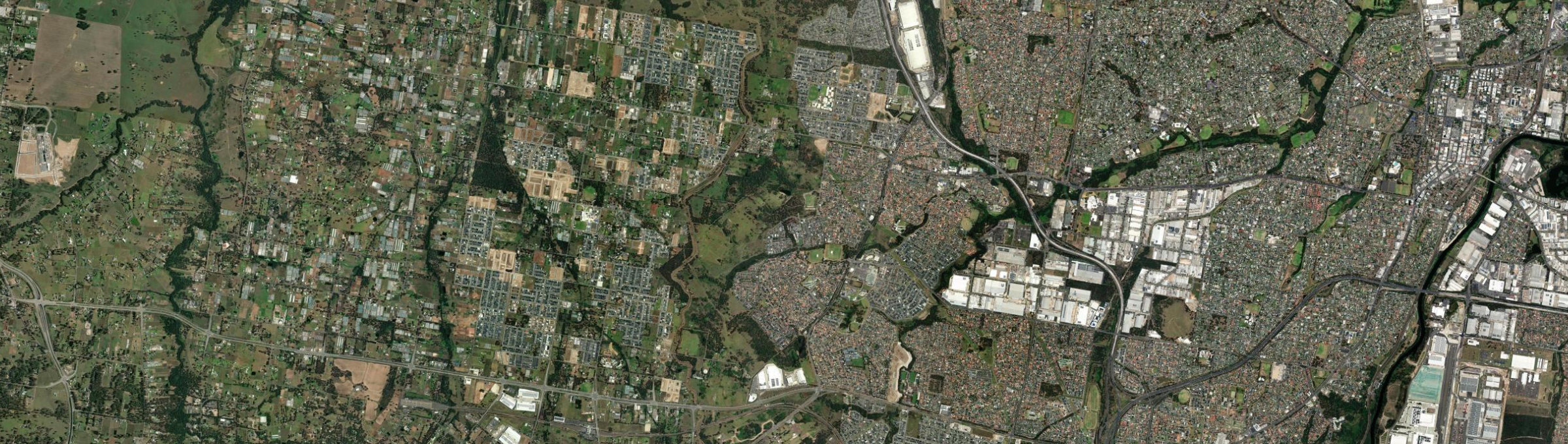 Aerial view of West Hoxton, NSW