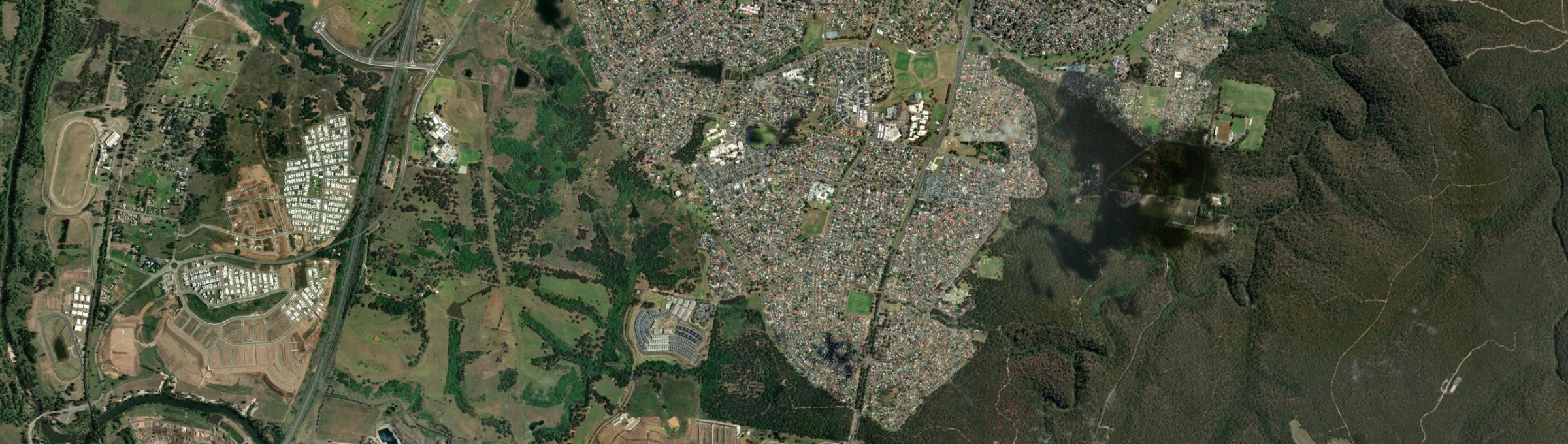 Aerial view of Rosemeadow, NSW