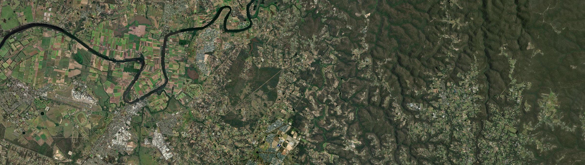 Aerial view of Maraylya, NSW