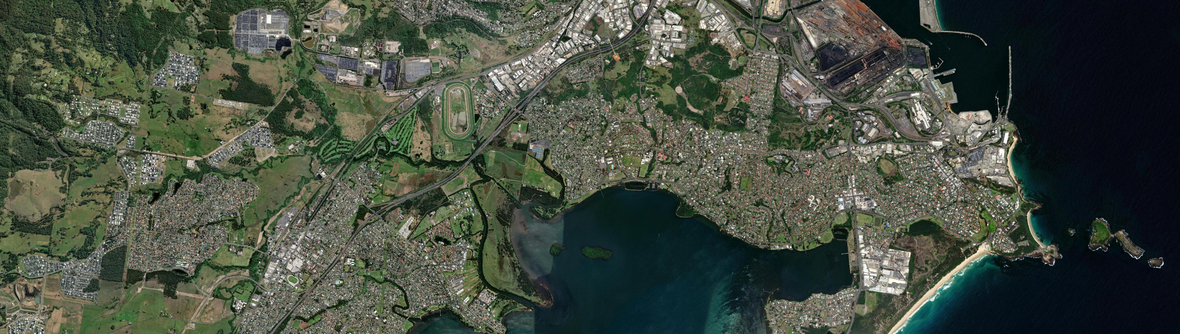 Aerial view of Berkeley, NSW