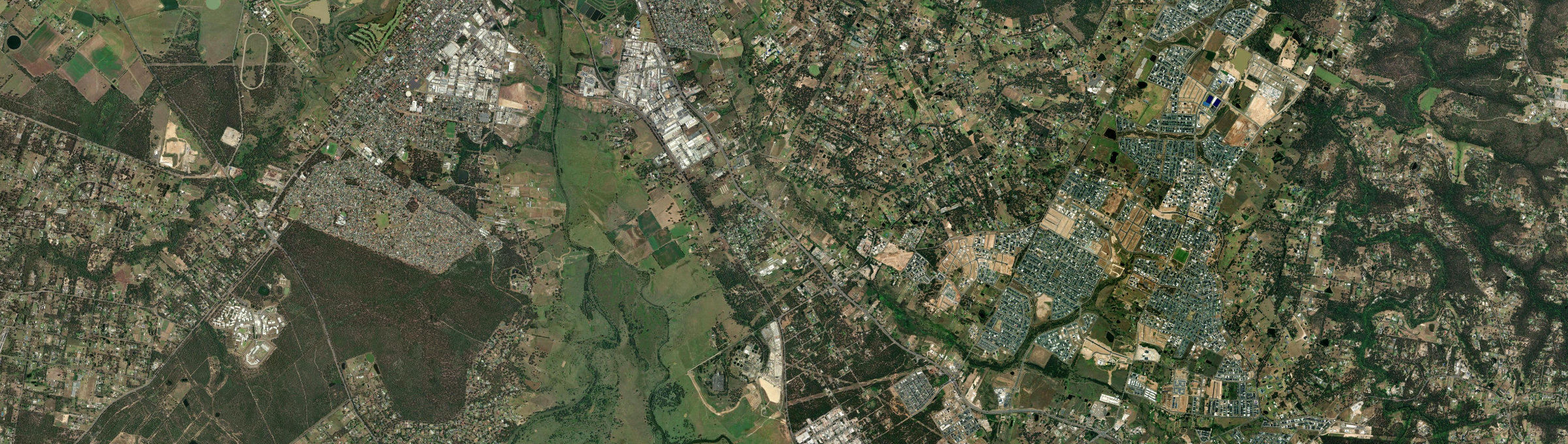 Aerial view of Vineyard, NSW
