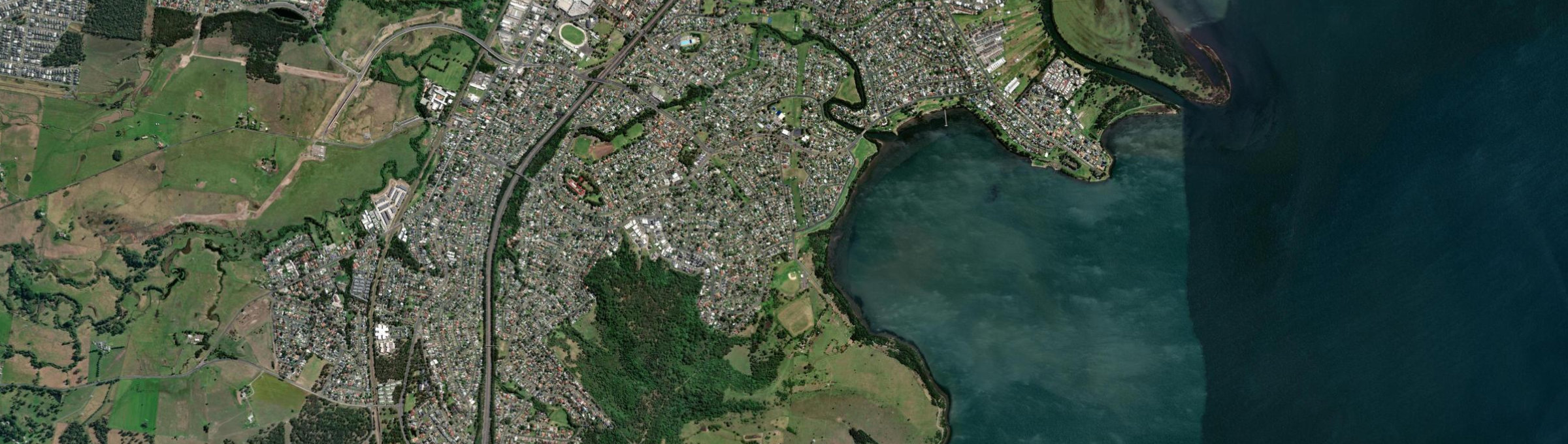 Aerial view of Koonawarra, NSW