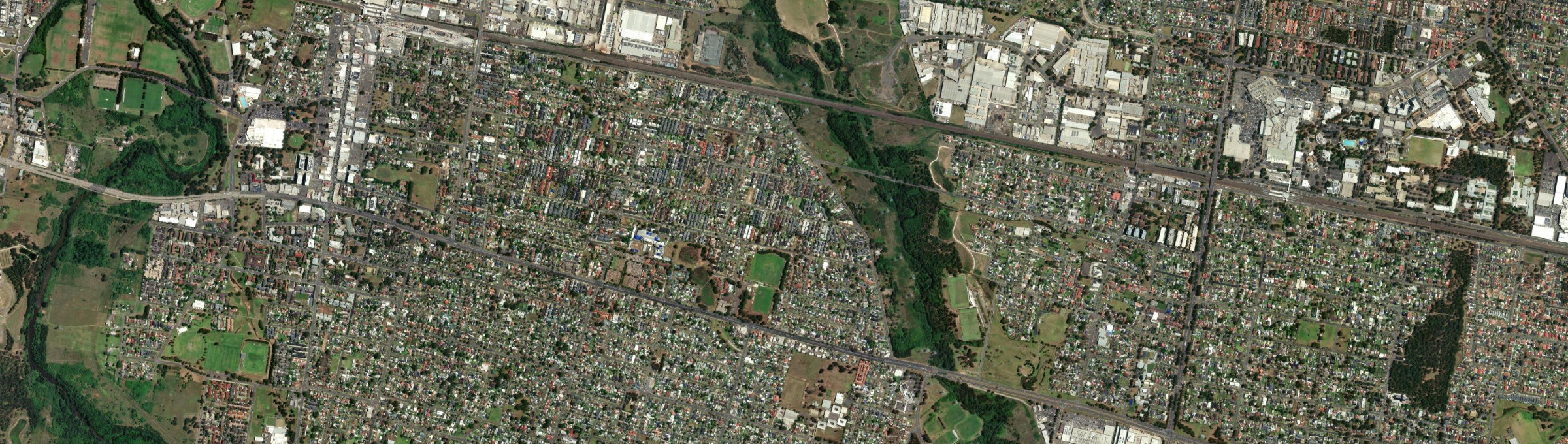 Aerial view of Oxley Park, NSW
