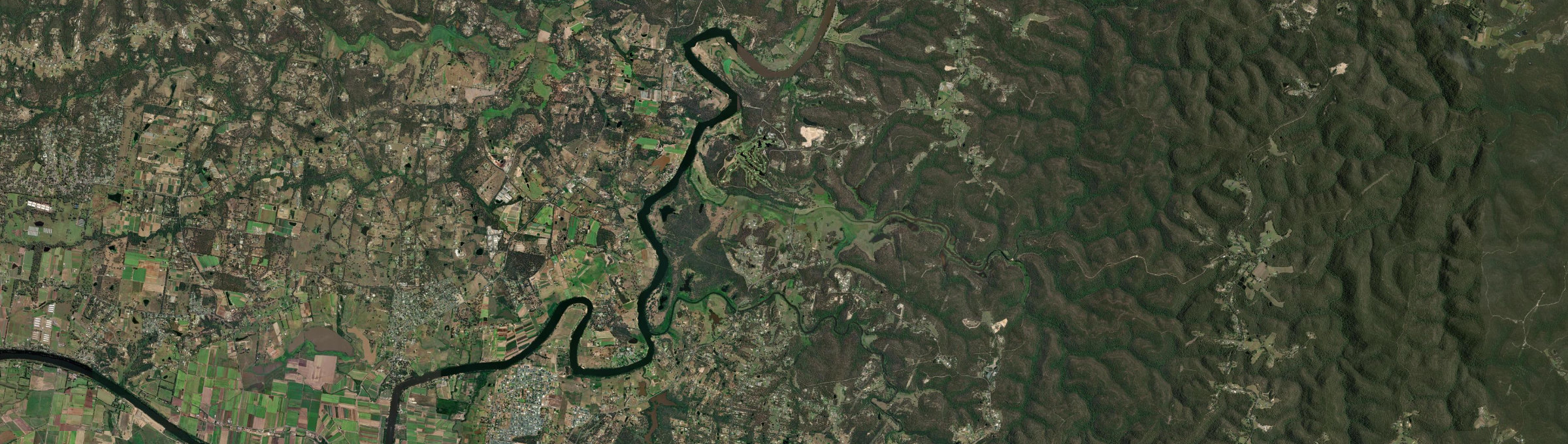 Aerial view of Cattai, NSW