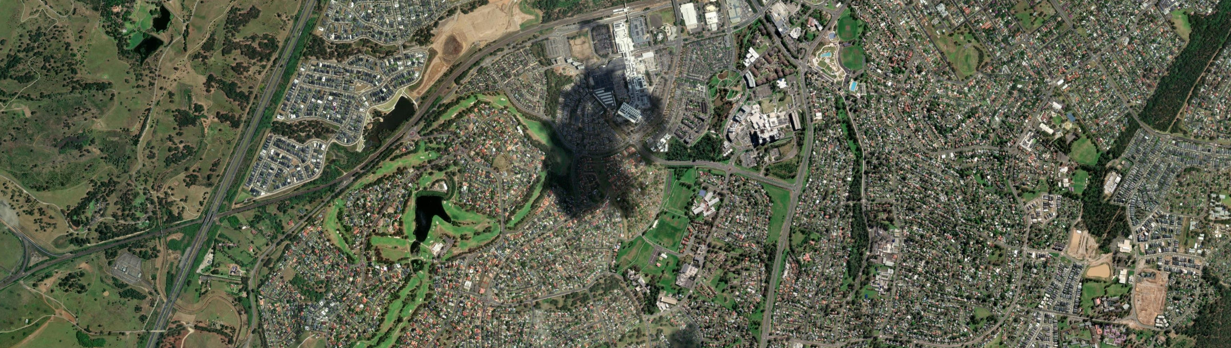 Aerial view of Englorie Park, NSW