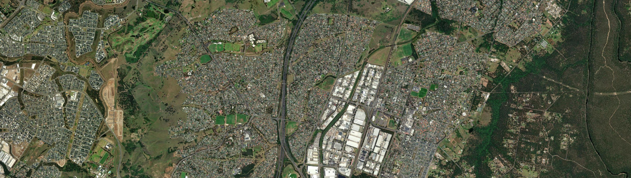 Aerial view of St Andrews (NSW), NSW