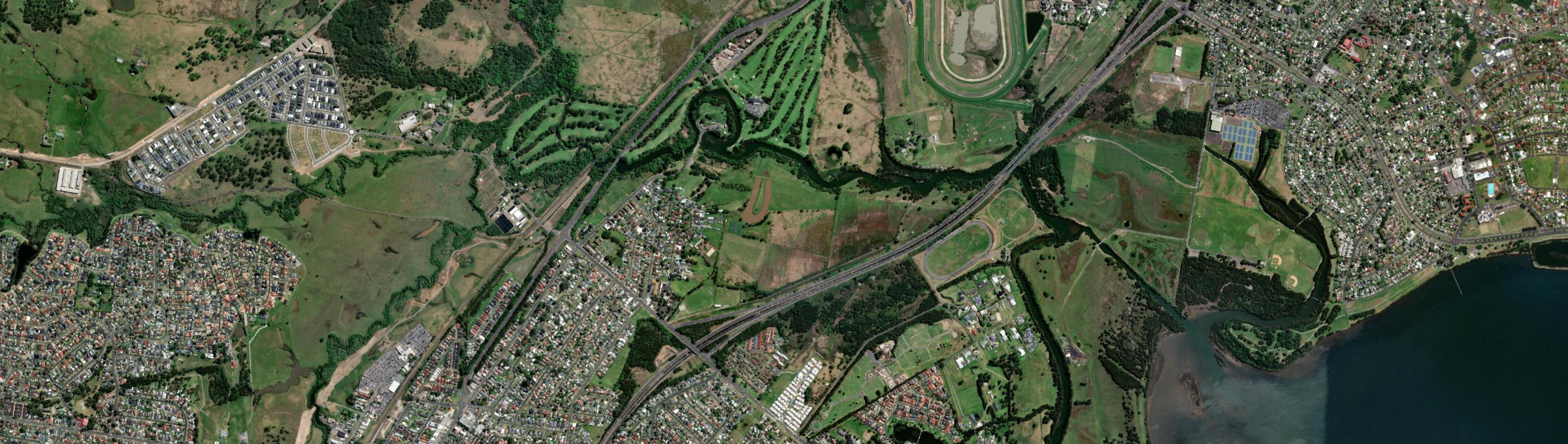 Aerial view of Brownsville, NSW