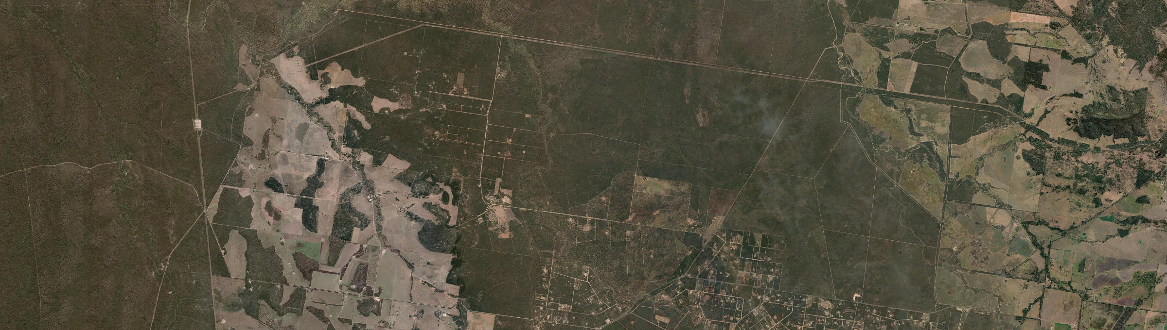 Aerial view of Condamine Farms, QLD