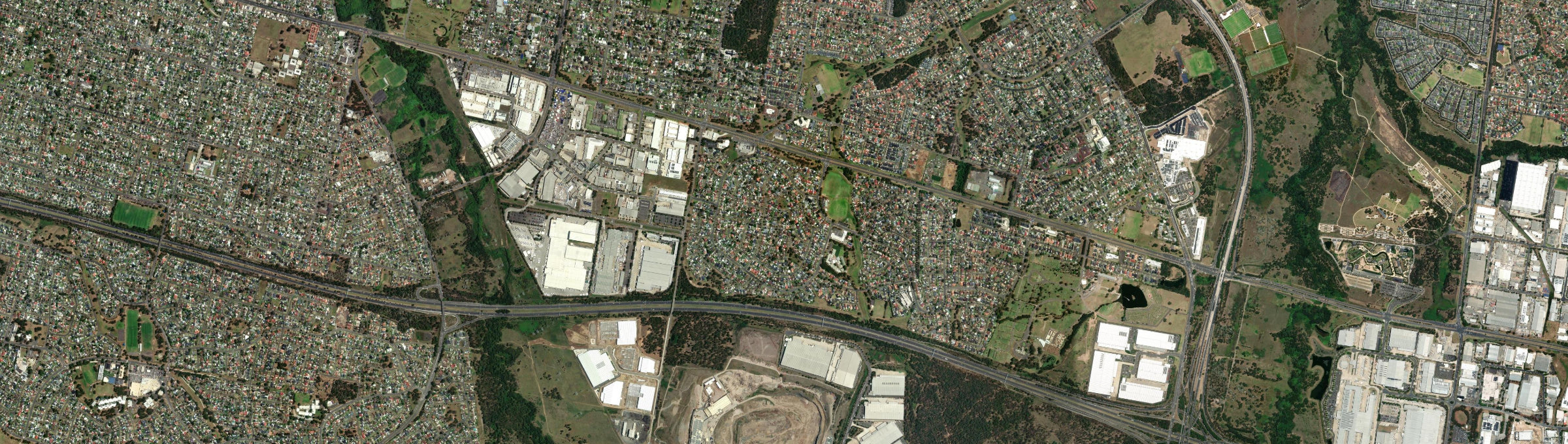 Aerial view of Minchinbury, NSW