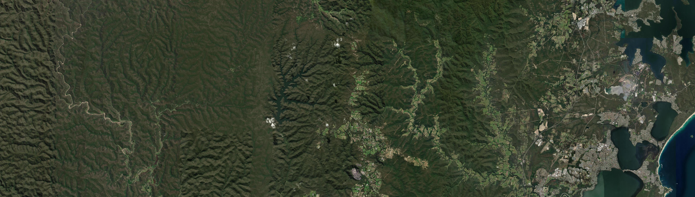 Aerial view of Kulnura, NSW