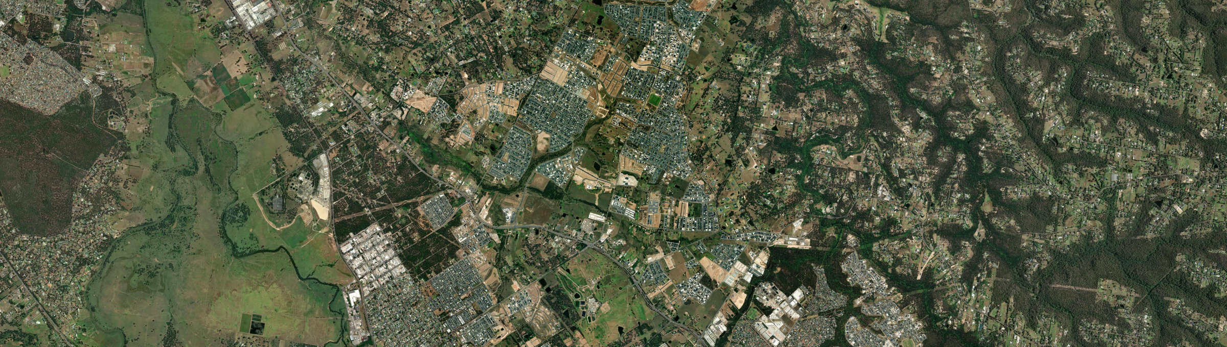 Aerial view of Box Hill (NSW), NSW