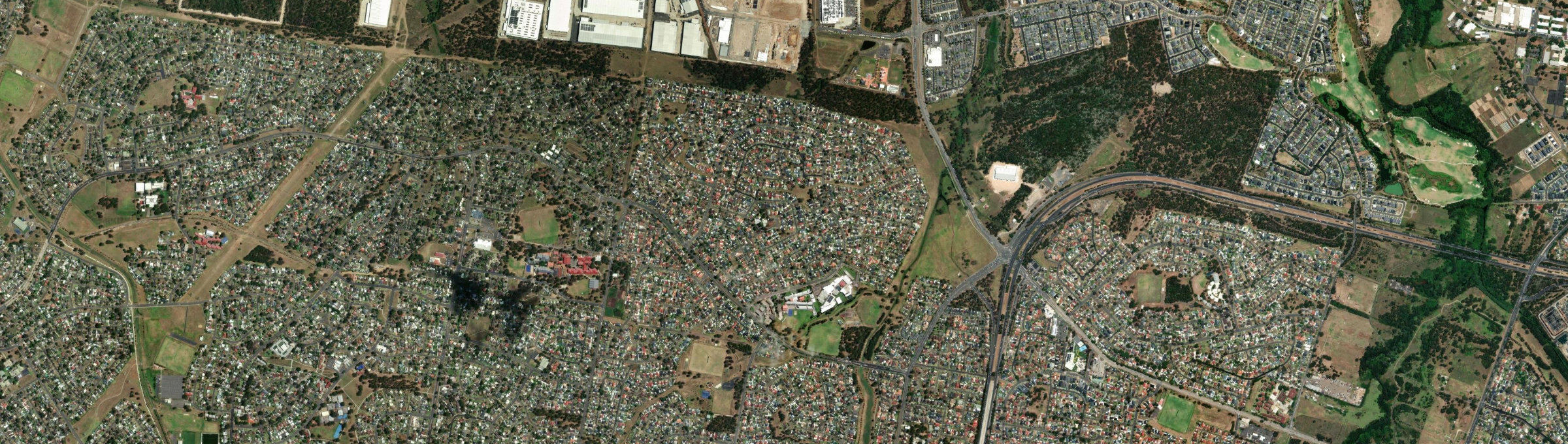Aerial view of Hassall Grove, NSW