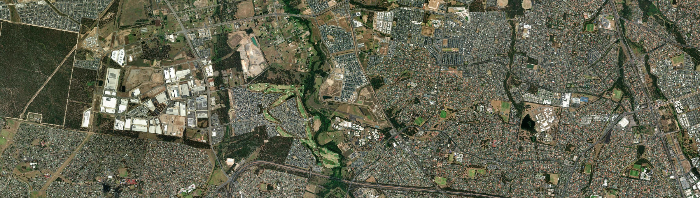 Aerial view of Nirimba Fields, NSW