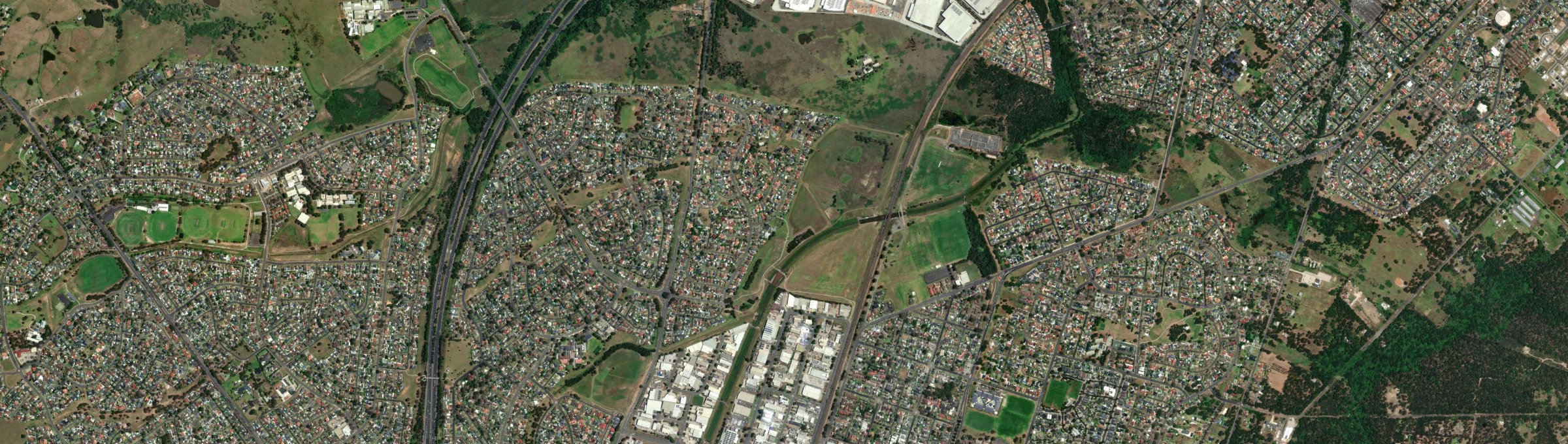 Aerial view of Bow Bowing, NSW