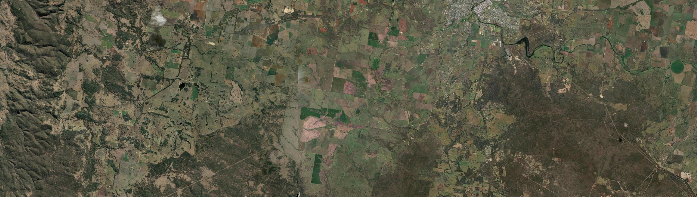 Aerial view of Auburn Vale, NSW