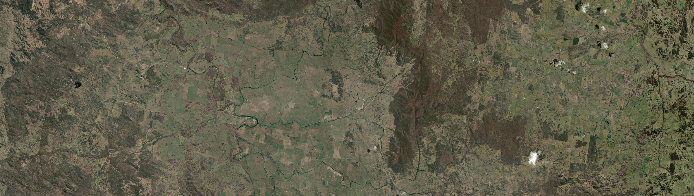 Aerial view of Georges Creek (NSW), NSW