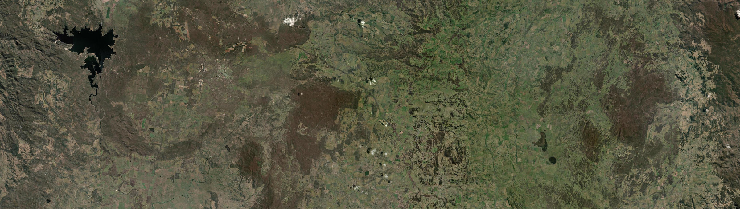 Aerial view of Wandsworth, NSW