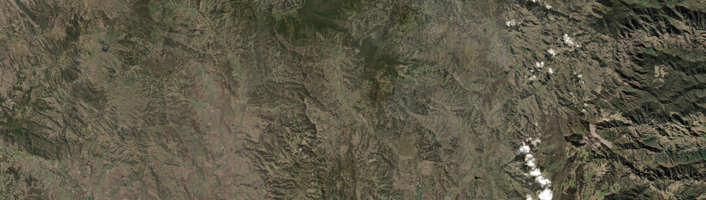 Aerial view of Pages Creek, NSW