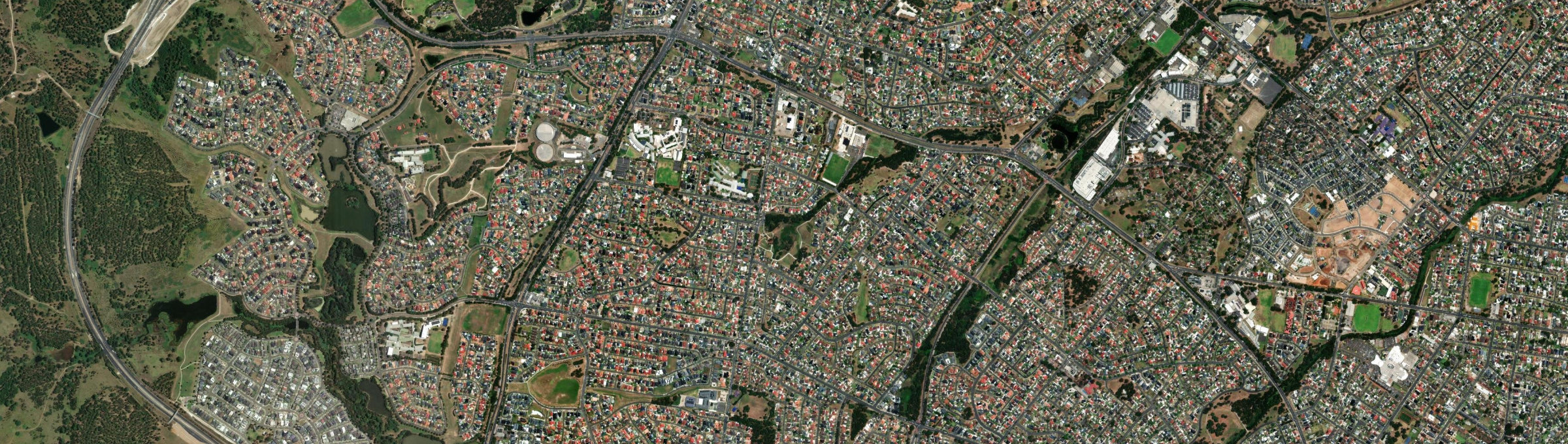 Aerial view of Bonnyrigg Heights, NSW