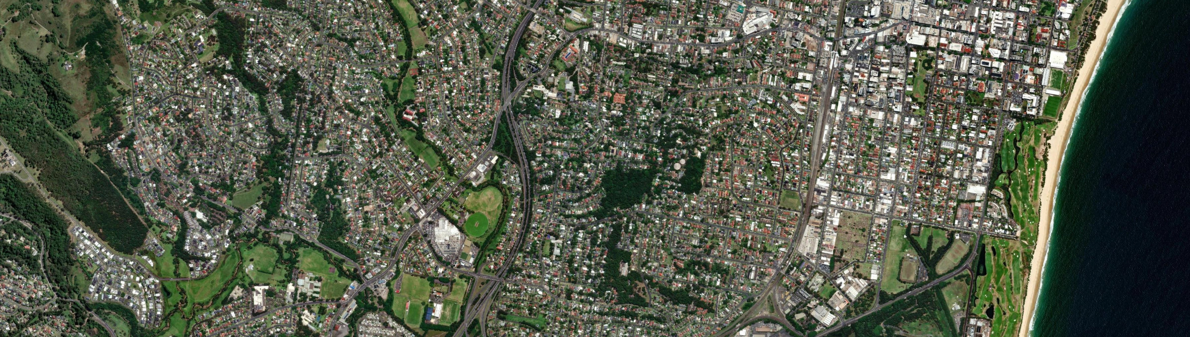 Aerial view of Mangerton, NSW