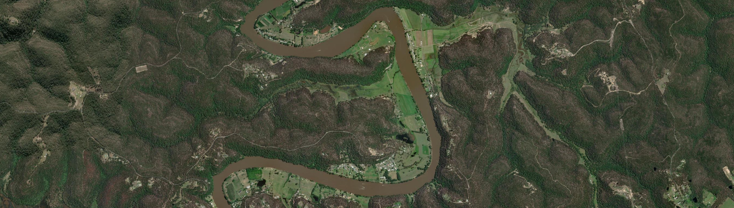 Aerial view of Cumberland Reach, NSW