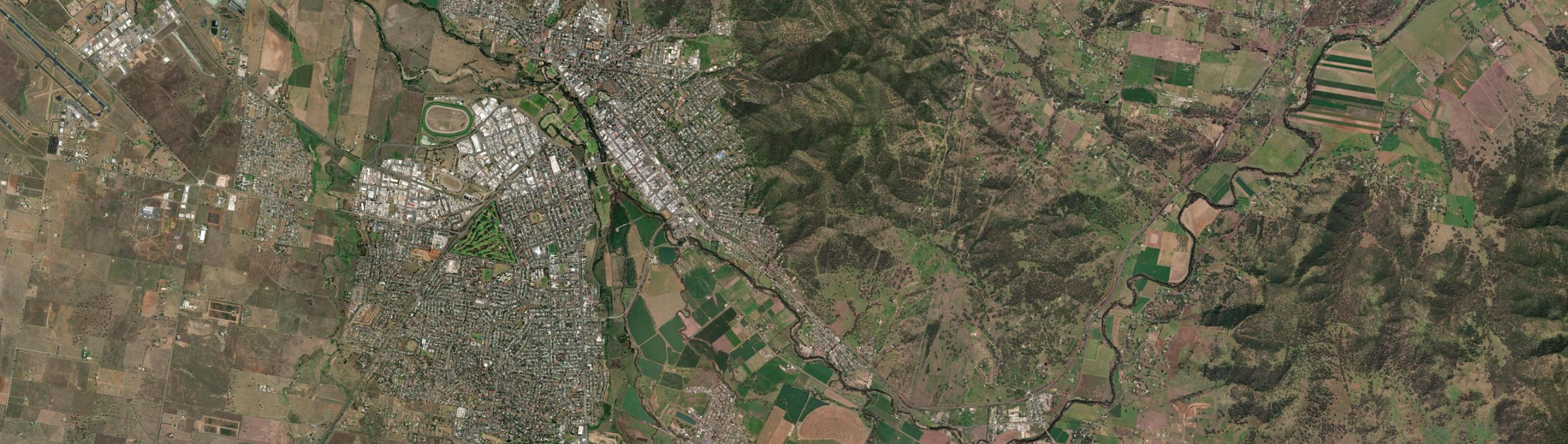 Aerial view of East Tamworth, NSW