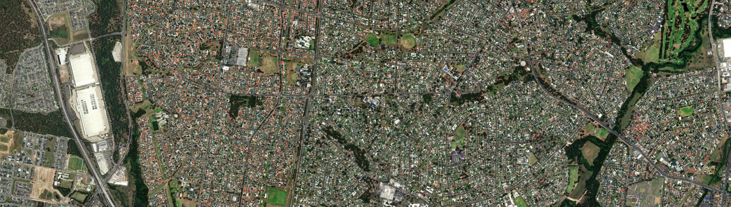 Aerial view of Busby, NSW