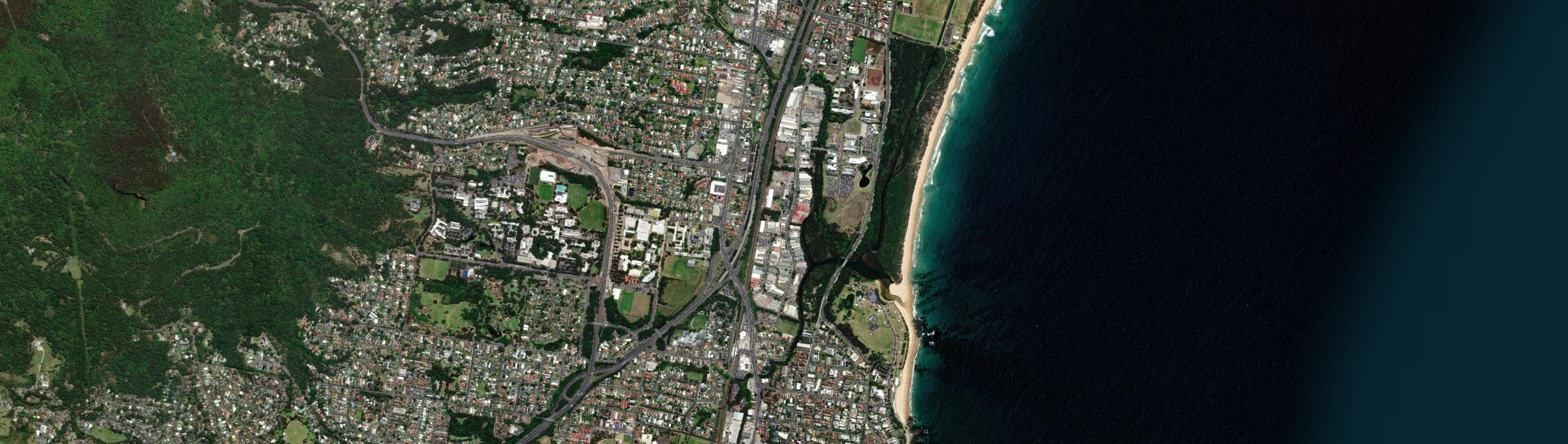 Aerial view of North Wollongong, NSW