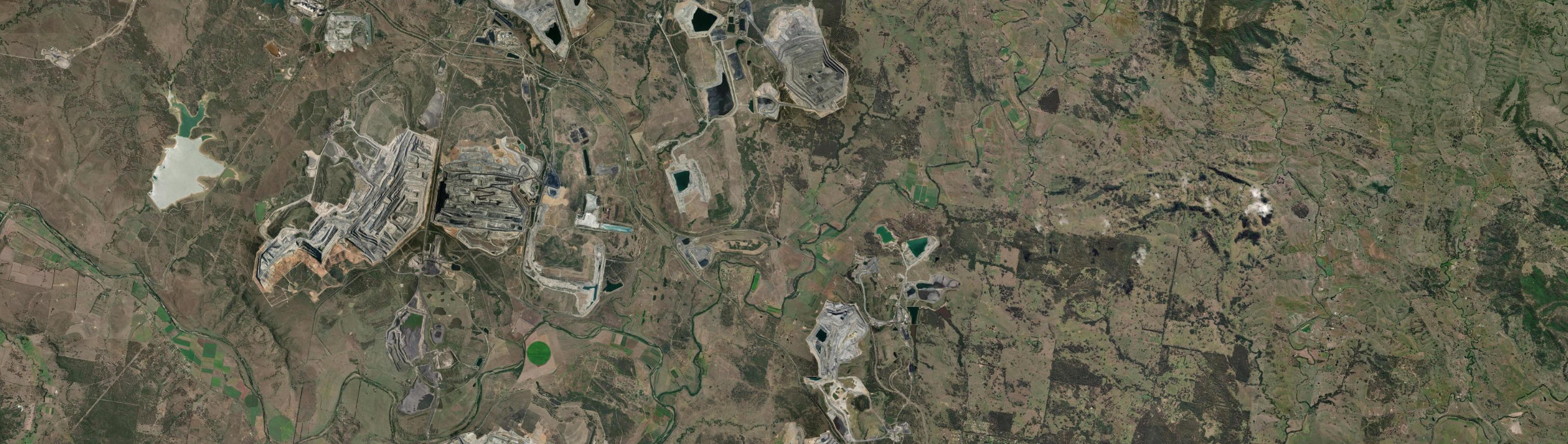 Aerial view of Glennies Creek, NSW