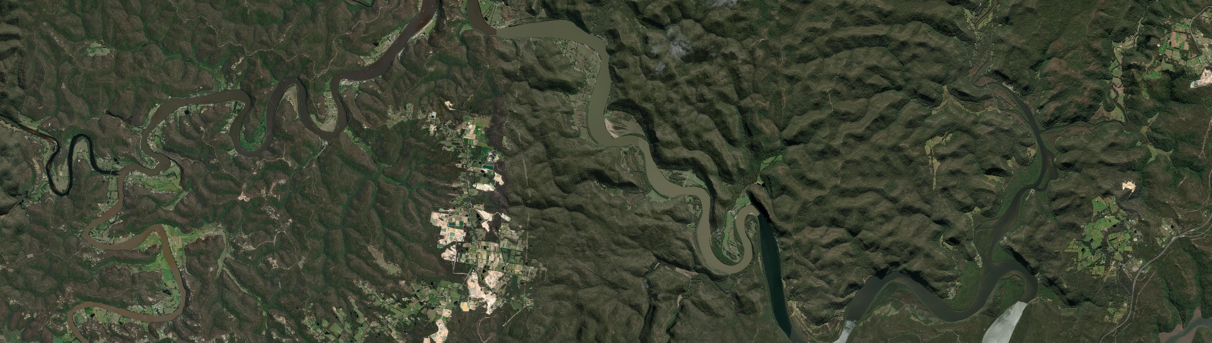 Aerial view of Laughtondale, NSW