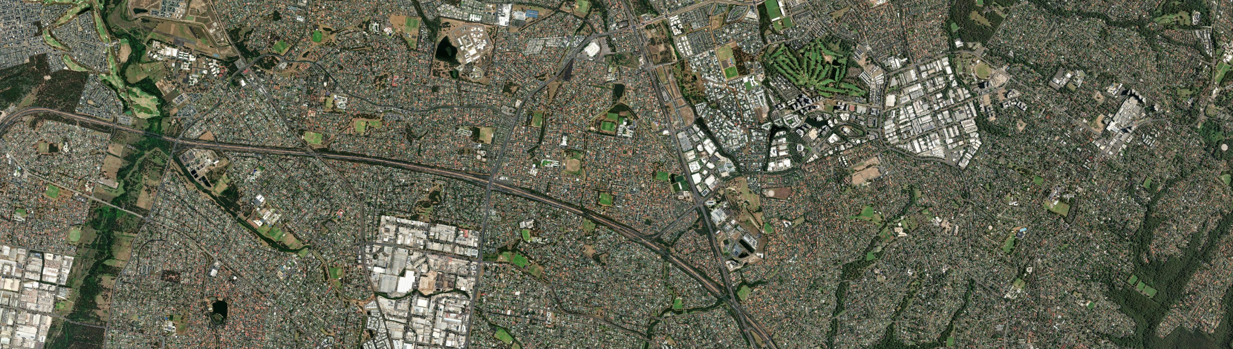 Aerial view of Glenwood (NSW), NSW
