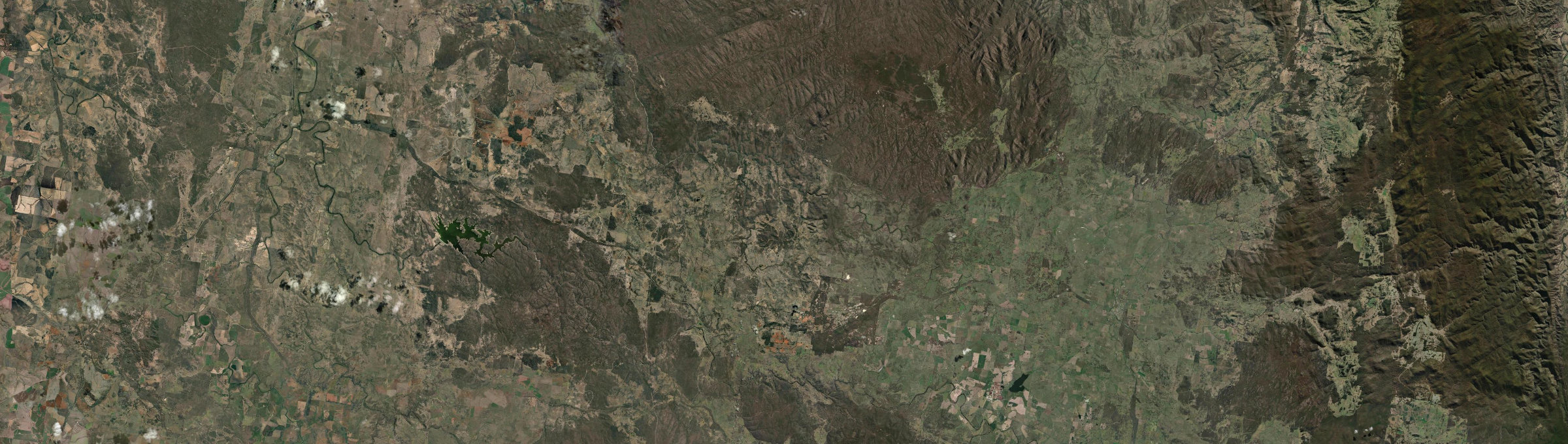 Aerial view of Emmaville, NSW