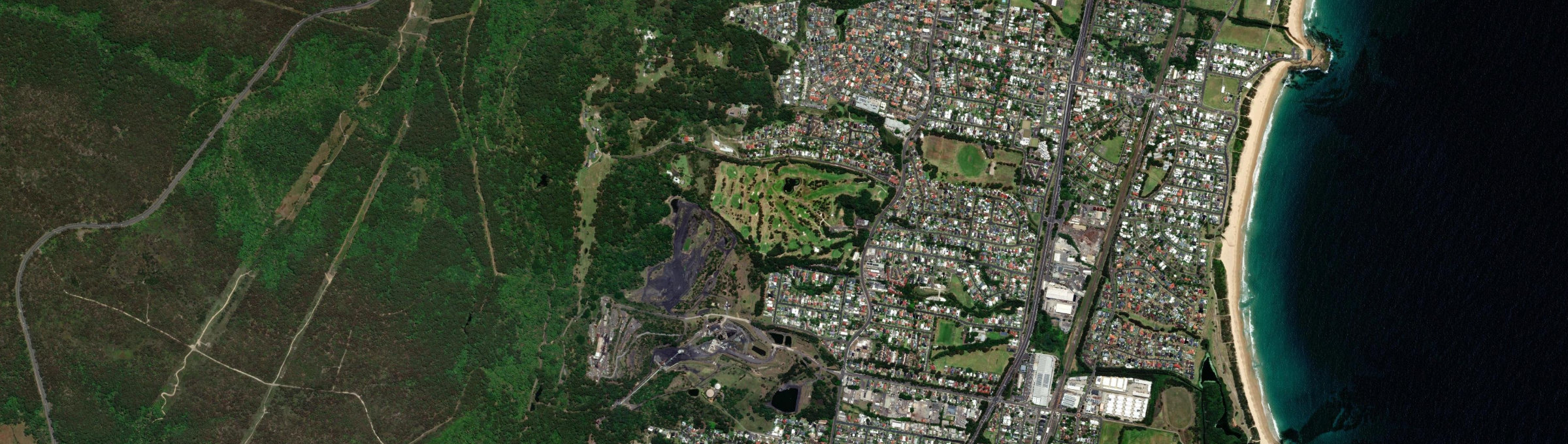 Aerial view of Russell Vale, NSW
