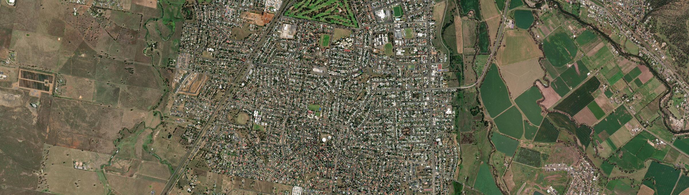 Aerial view of South Tamworth, NSW