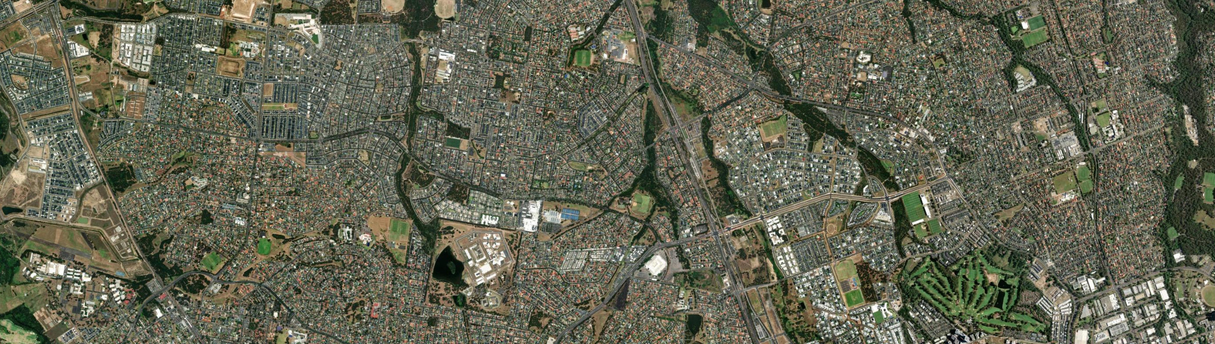Aerial view of Stanhope Gardens, NSW