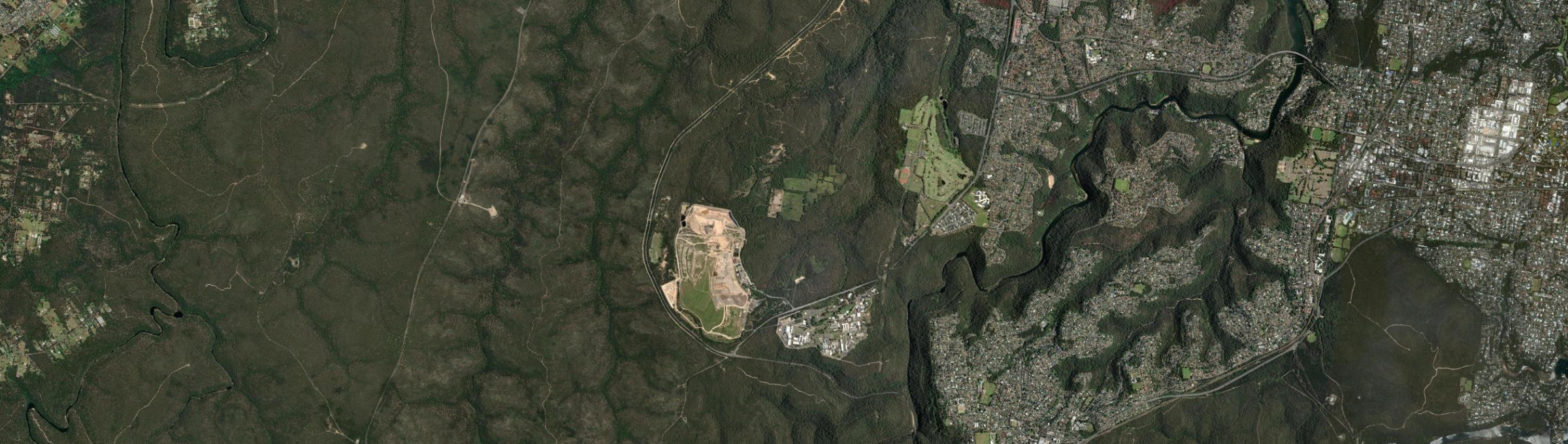 Aerial view of Lucas Heights, NSW