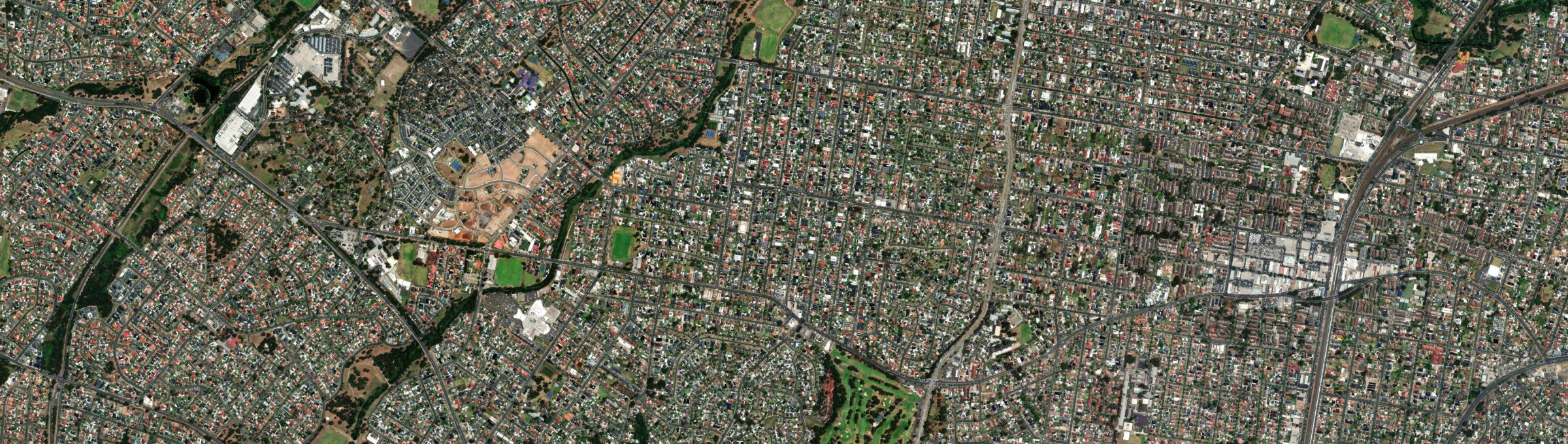 Aerial view of Cabramatta West, NSW