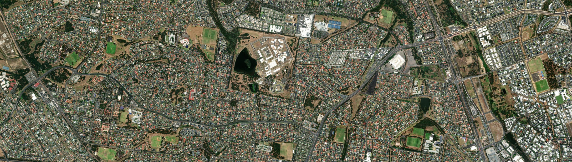 Aerial view of Parklea, NSW