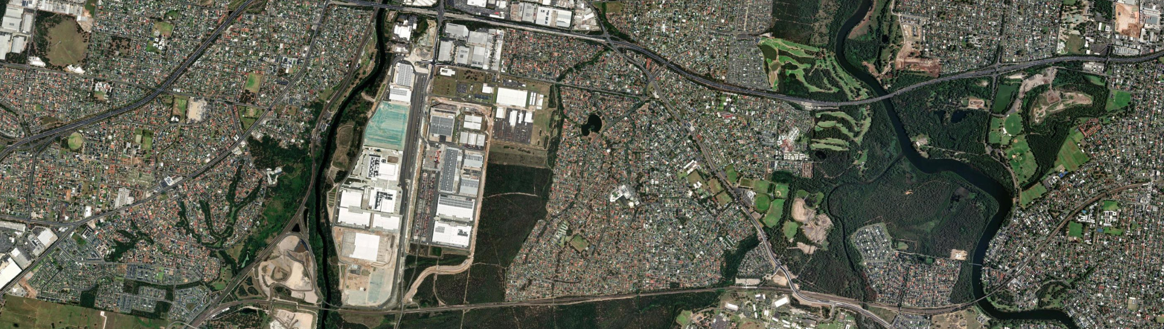 Aerial view of Wattle Grove (NSW), NSW