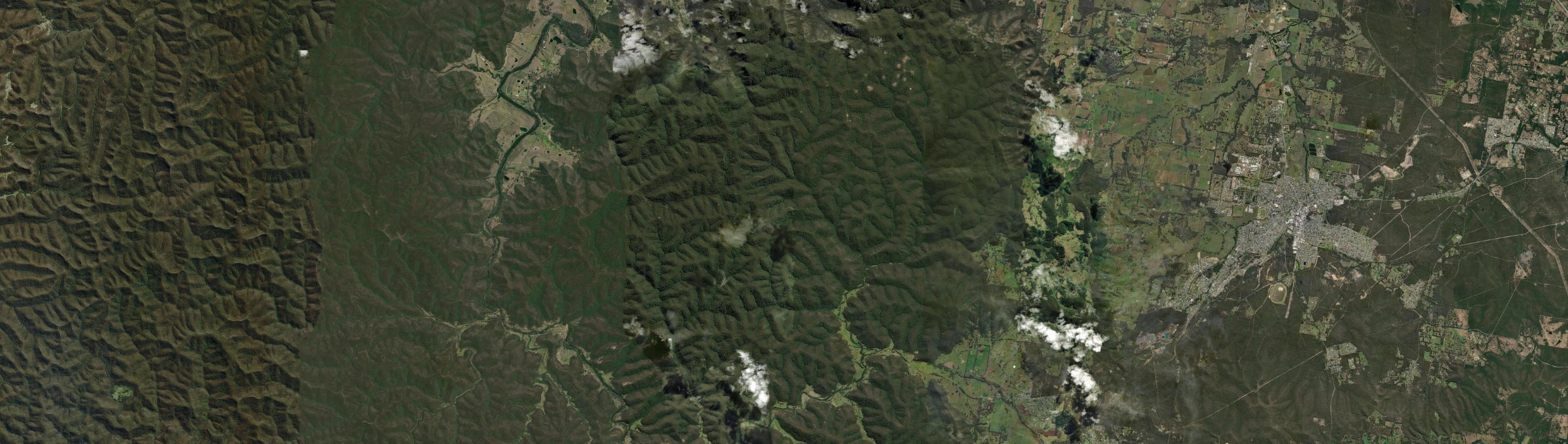 Aerial view of Cedar Creek (Cessnock - NSW), NSW