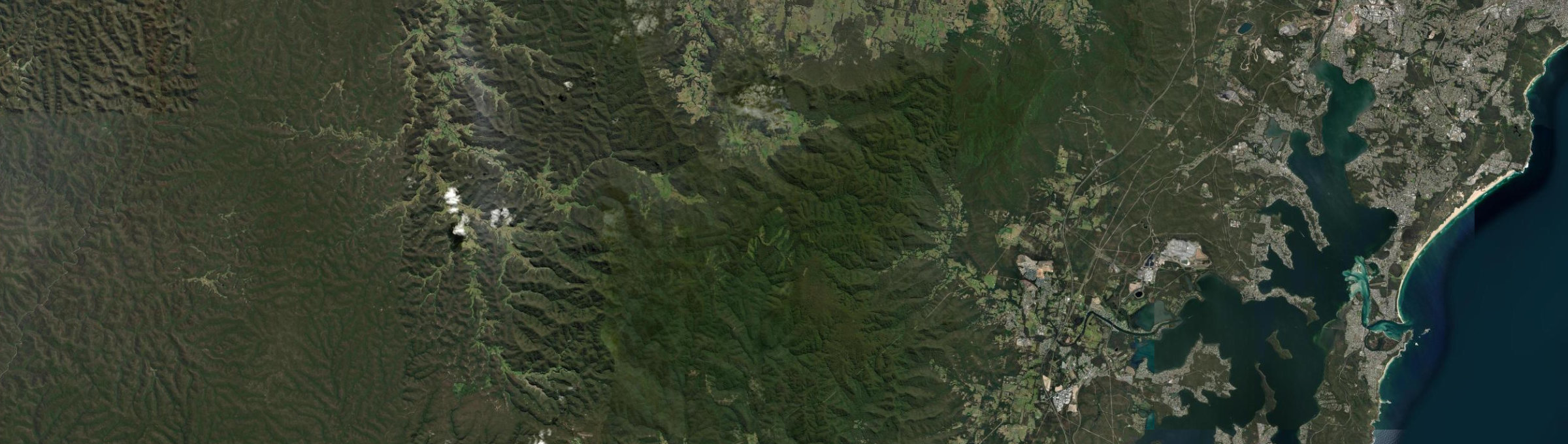 Aerial view of Olney, NSW