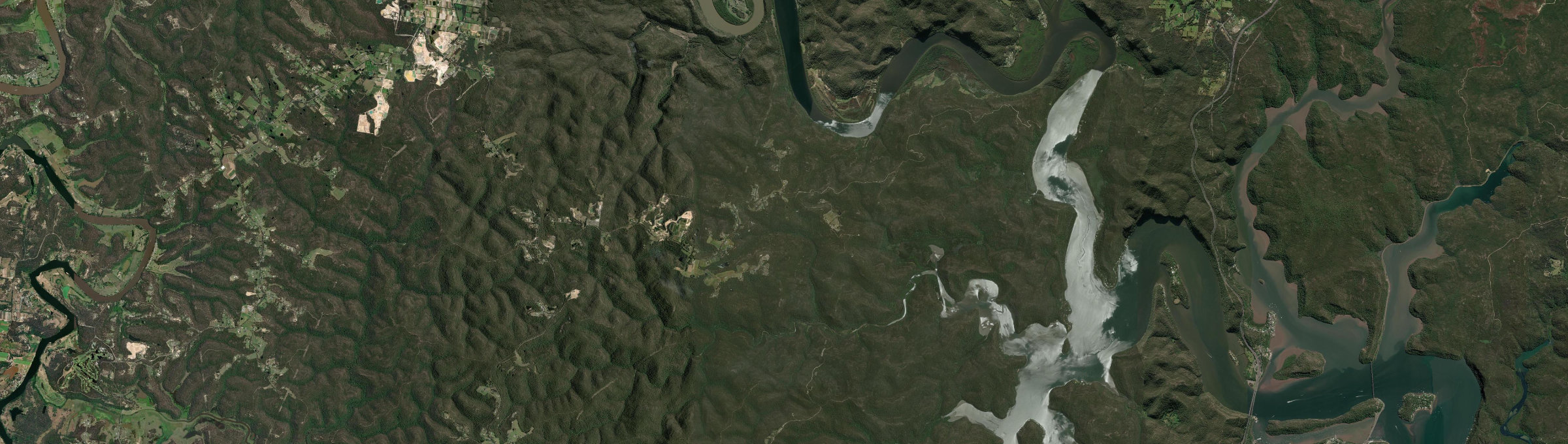 Aerial view of Canoelands, NSW