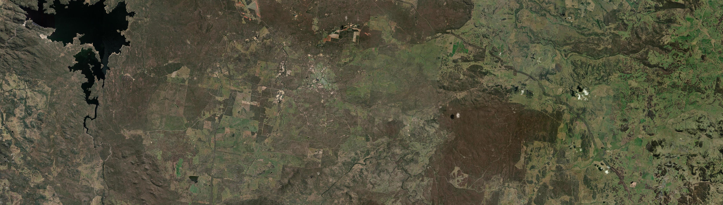 Aerial view of Tingha, NSW