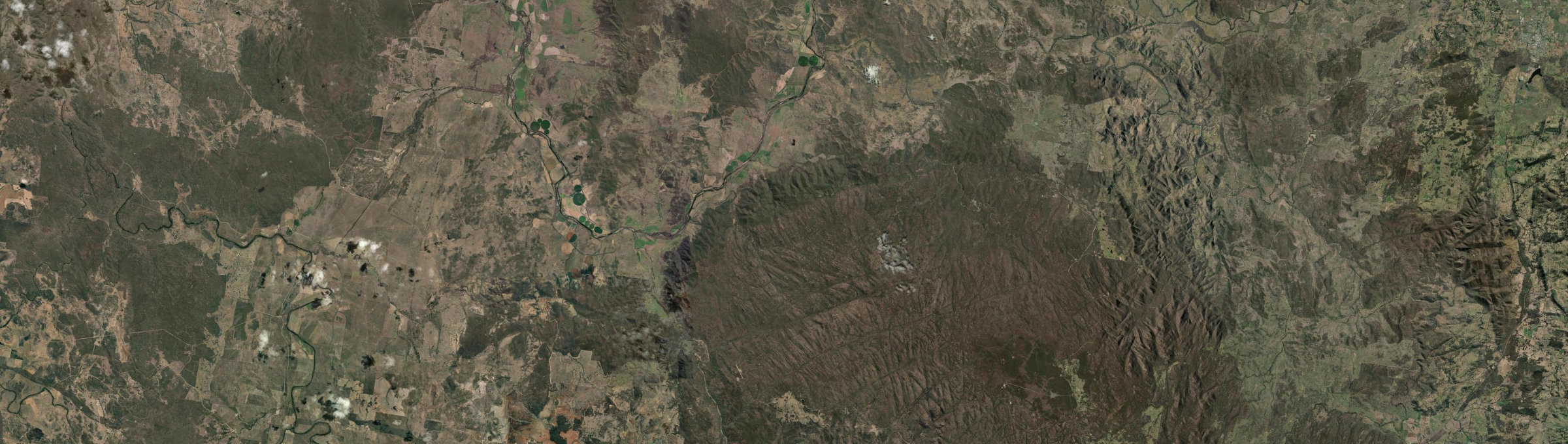 Aerial view of Dumaresq Valley, NSW