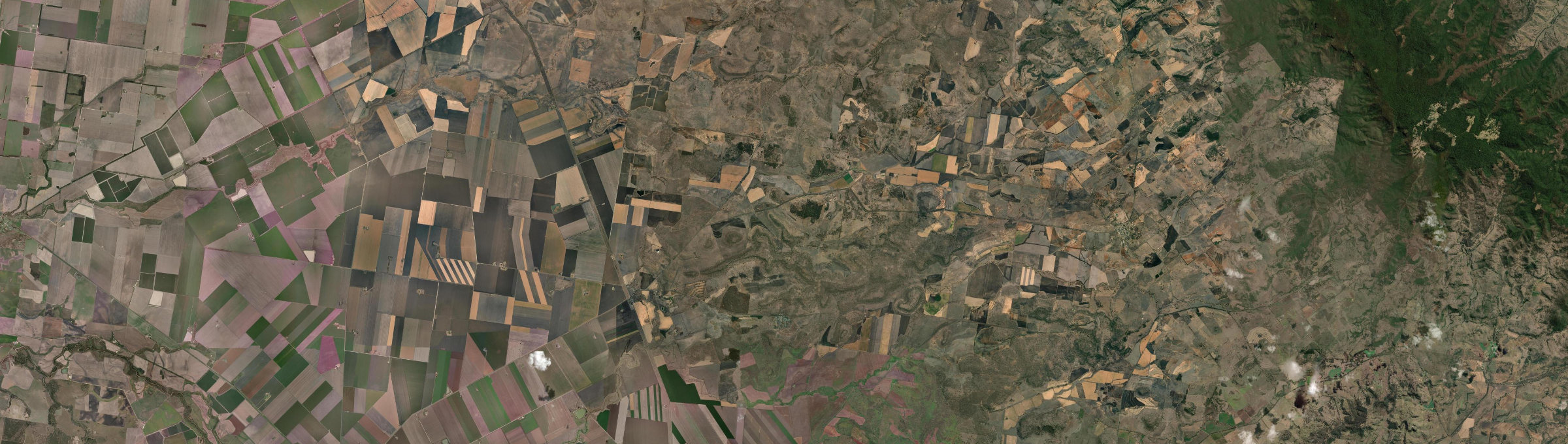 Aerial view of Jimbour East, QLD