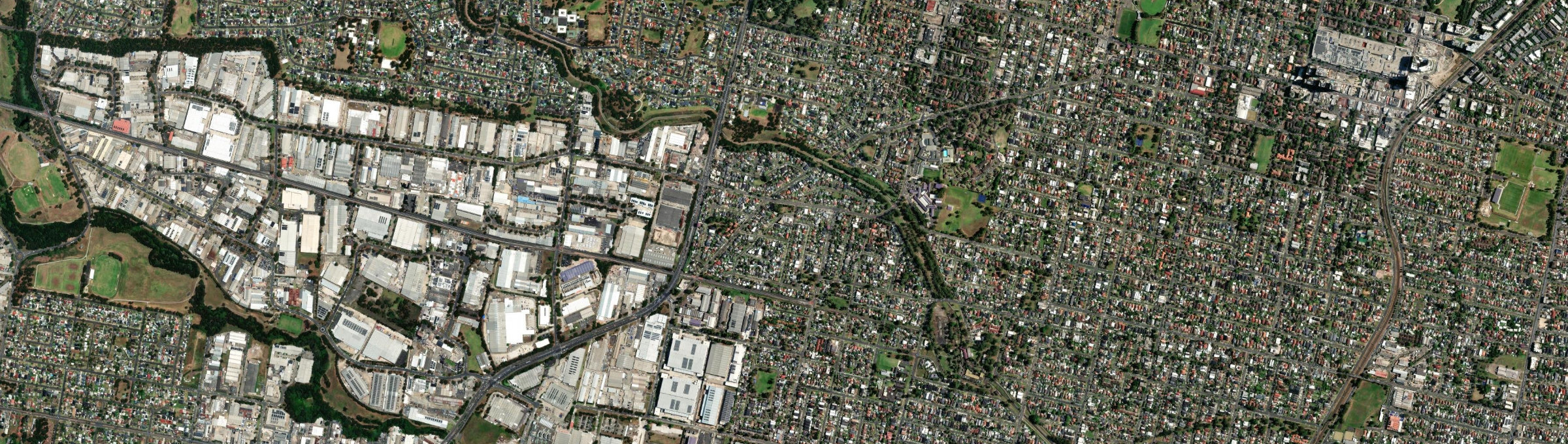Aerial view of Woodpark, NSW