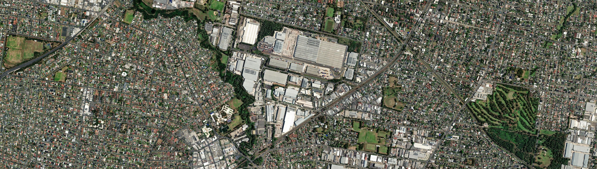 Aerial view of Yennora, NSW