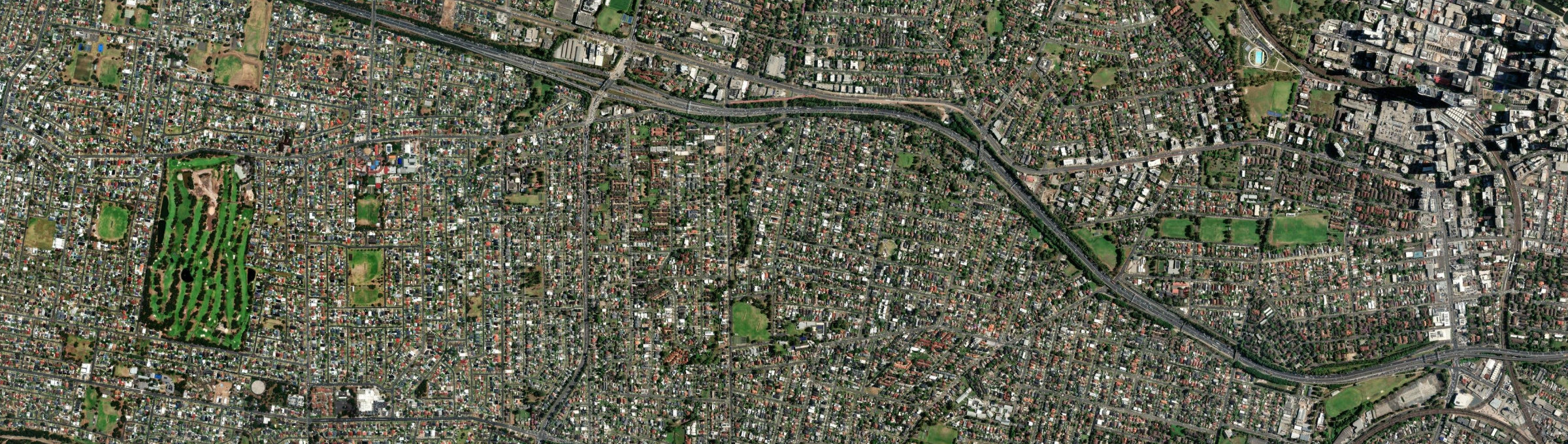 Aerial view of South Wentworthville, NSW
