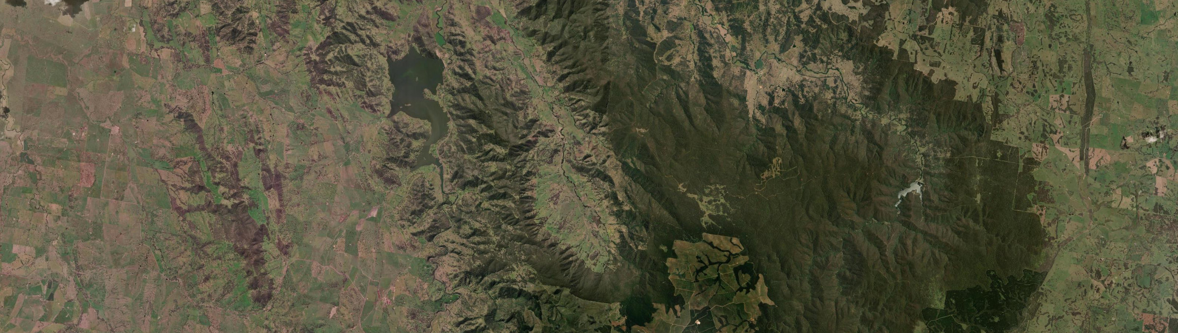 Aerial view of Duncans Creek, NSW